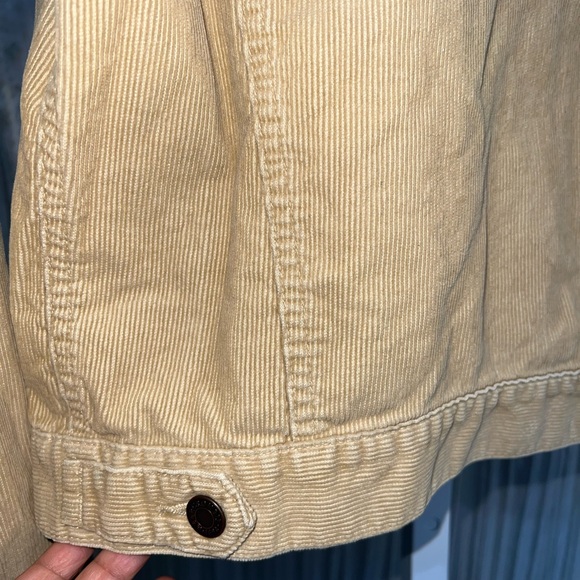 Abercrombie & Fitch Women Corduroy Tan Jacket Size M - Picture 11 of 12